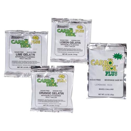 Carbotrol Carbotrol Assorted Citrus Gelatins 2.5 oz., PK18 610451